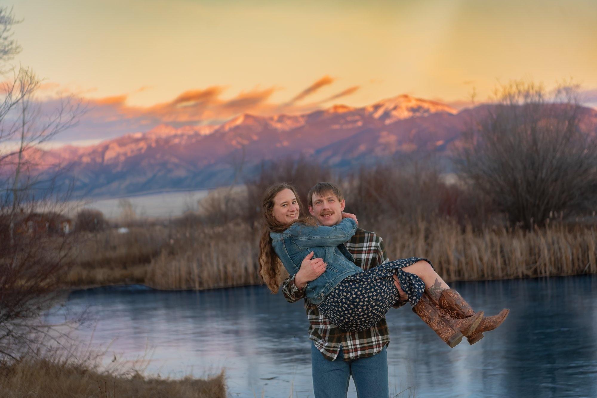 Twin Bridges, Montana Engagement Session | A Surprise Hunting Proposal, Mountain Views & Forever Love