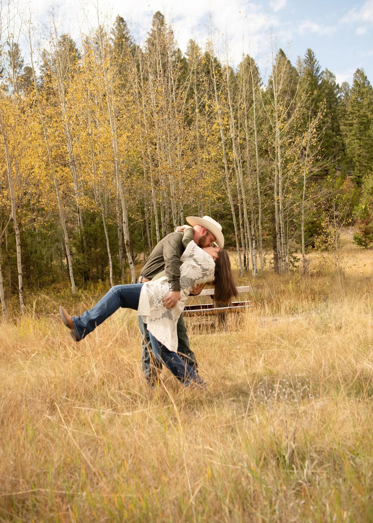 Fall Engagement Photos at Lion’s Den | Butte, Montana Photographer