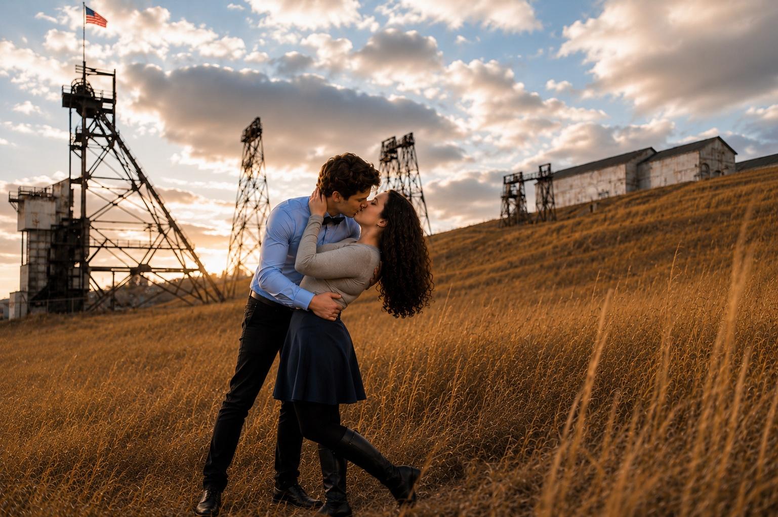 MT Con Mine Engagement Session | A Love Story Rooted in Butte, Montana History