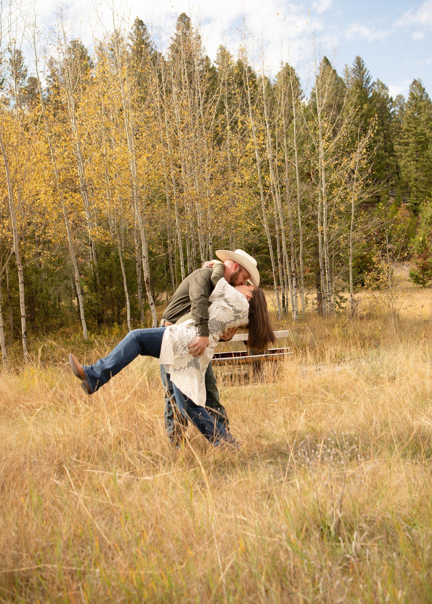 Fall Engagement Photos at Lion’s Den | Butte, Montana Photographer